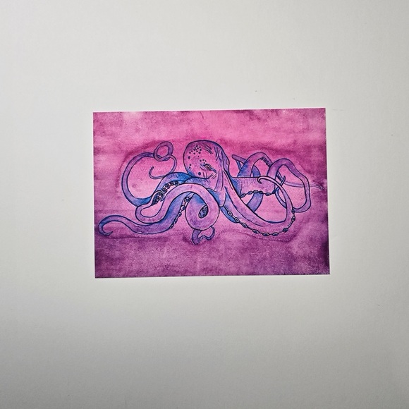 ๐ Prints - Octopus Gouache Painting - Picture 6 of 9